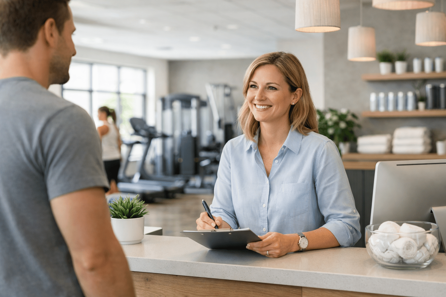 Telefonprozesse für Fitnessstudios